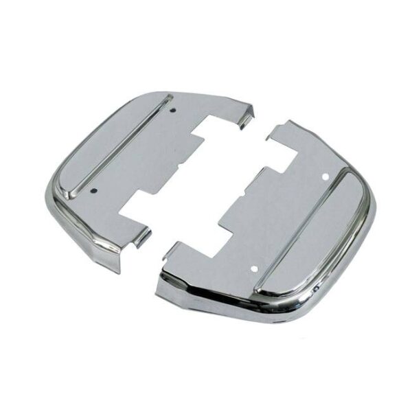 Controls passenger floorboard covers chrome or black: fits:> d-shaped floorboards only