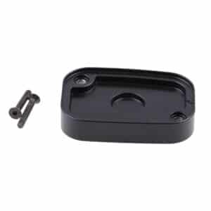 Front Brake Master Cylinder Cover Racing Black Cut