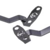 Cult werk front turn signal bracket black powder coated 2