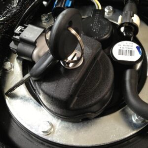 Lockable Gas Cap for V-Rod Black