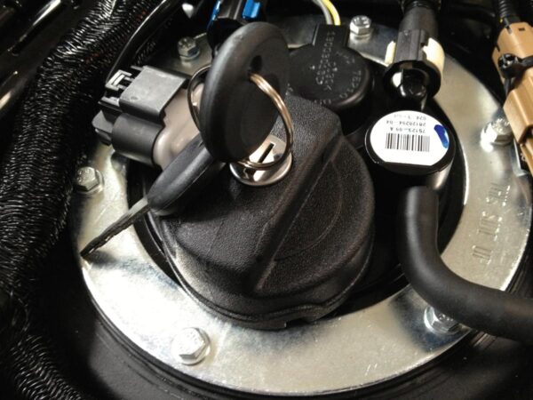 Lockable Gas Cap for V-Rod Black