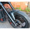 Lower fork cover black gloss powder coated