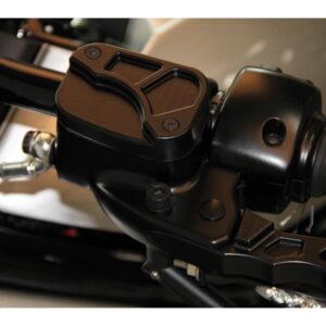 Custom Front Brake- and Clutch Master Cylinder Cover Set Black 07-17 V-Rod