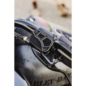 Custom Front Brake- and Clutch Master Cylinder Cover Set Black 14-20 Touring