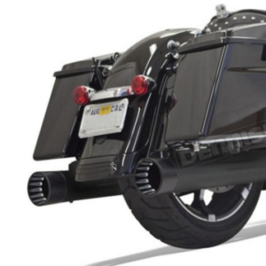 DNT Megaphone Slip-On Mufflers chrome or black Fits:> 2017 FLHT/FLHR/FLHX/FLTRU/ FLTRX