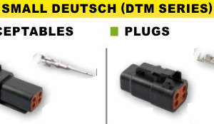 DTM connector. Black