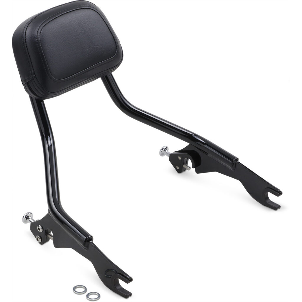 Detachable Backrest black or chrome Fits : > 09‑21 FLHR/FLT/FLHT/FLTR/FLHX Models