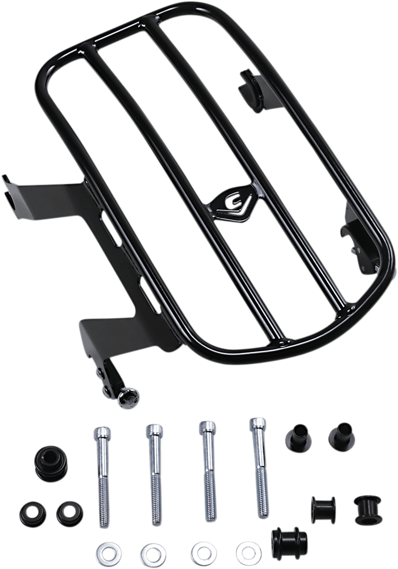 Detachable solo luggage rack black or chrome 18-20 flhc models 1 Detachable solo luggage rack black or chrome 18-20 flhc models