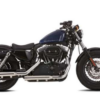 Double groove slip on muffler black or polished fits 06 13 sportster 1