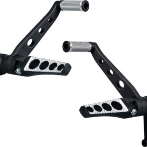 Drilled Black Forward Control Kit Fits:>  04-13 Sportster