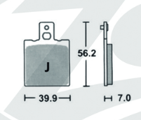 EBC brake pad Harrison Billet