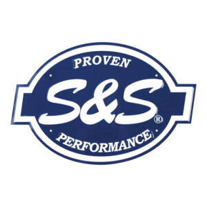 Embossed aluminum S&S logo