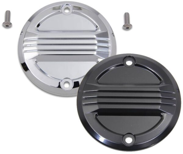 Engine air flow ignition system cover black or chrome fits: > 70-99 bigtwin