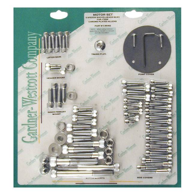 Engine motor screw sets allen - Chrome