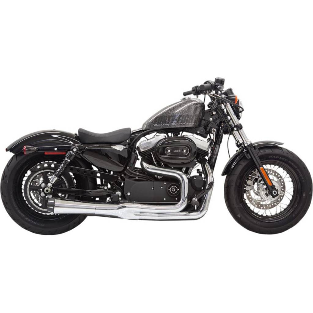 Exhaust 2-1 Road Rage II Mega Power  Chrome or Black Fits: > 04-21 XL Sportster