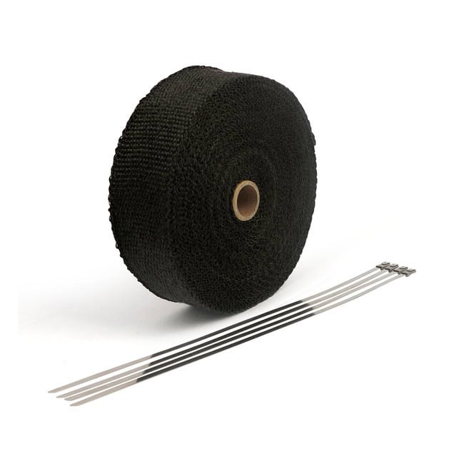 Exhaust-insulating-wrap. -2-wide-black-fits-universal-1 Exhaust insulating wrap. 2 wide black fits universal 1