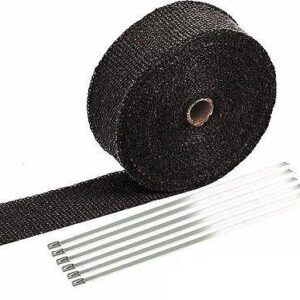 Exhaust insulating wrap. 2" wide black Fits: > Universal