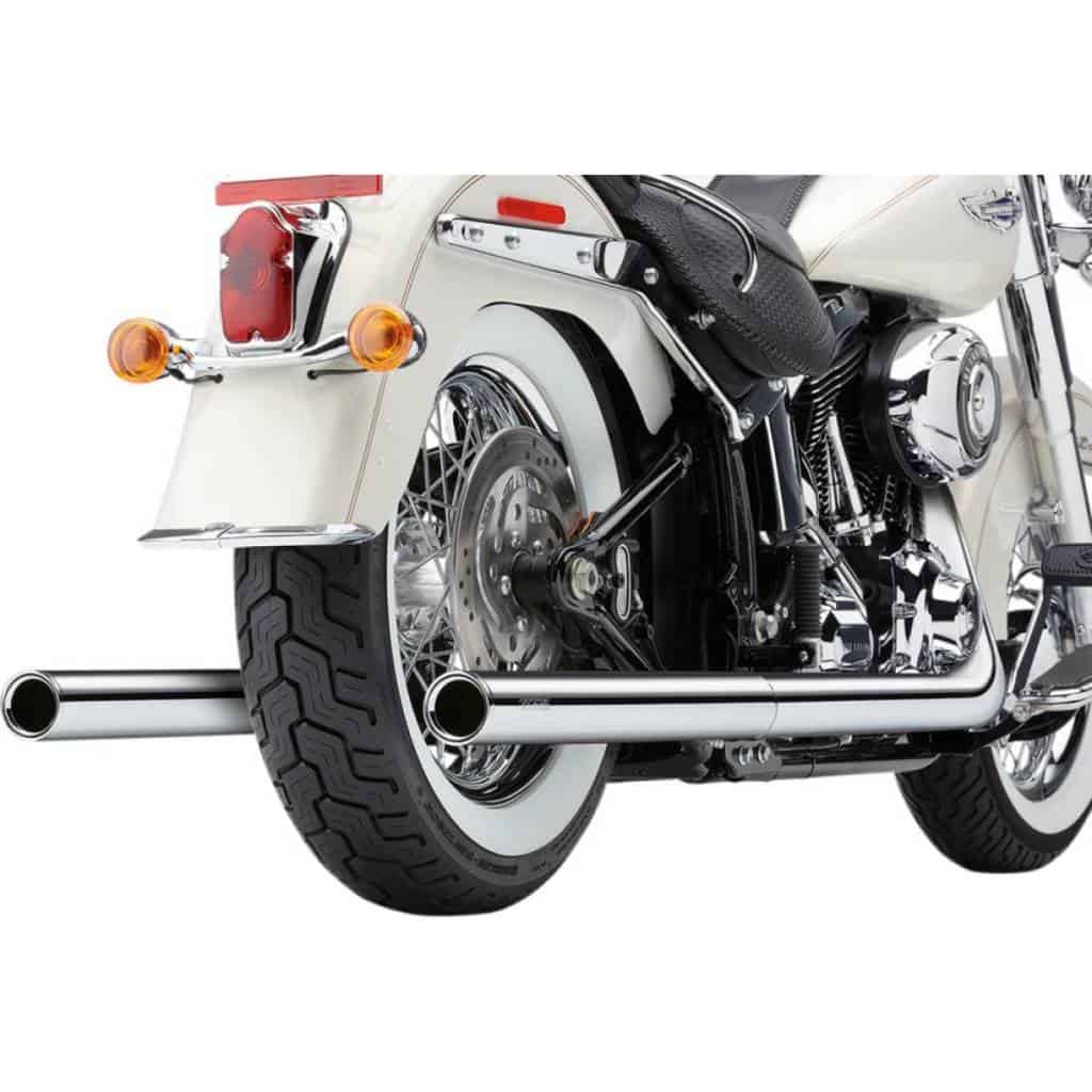 Bad hombre dual exhaust system for 12-16 fls/ flst/ fxs models 1 Exhaust system true duals chrome; for 12-16 fls/ flst/ fxs models