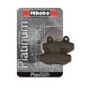 Road platinum mid-metallic brake pads organic rear