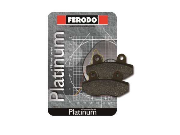 Road Platinum Mid-Metallic Brake Pads Organic Rear