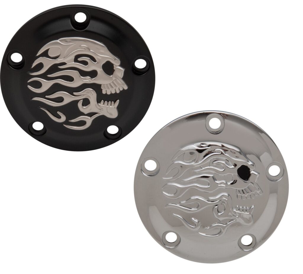 Flaming skull Point Cover Twincams