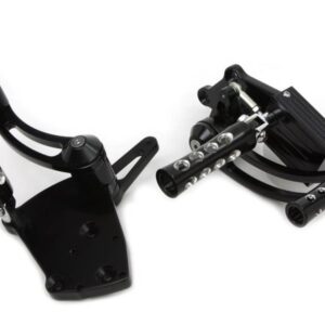 Forward Controls Black billet 2" extended set Fits: > 2000-2017 Softail