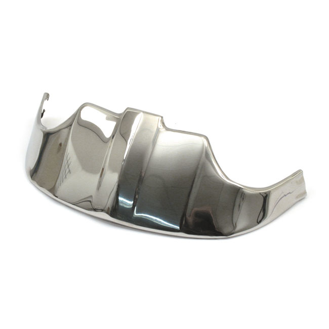 Front fender tip stainless -OLD STYLE- Fits: > 49-58 Bigtwin