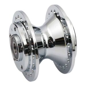 Front wheel hub chrome - Fits: > 00-03 FXD; 00-07 XL standard DUAL DISK