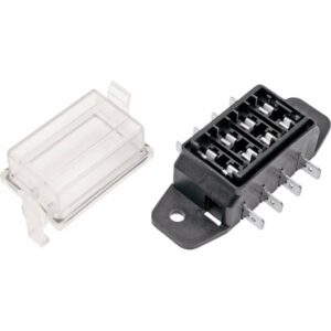 Fuse Standard ATC 4-way fuse holder with a clear water-tight (sealed) cover