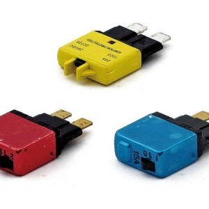 Fuse circuit breaker manually reset - blade type