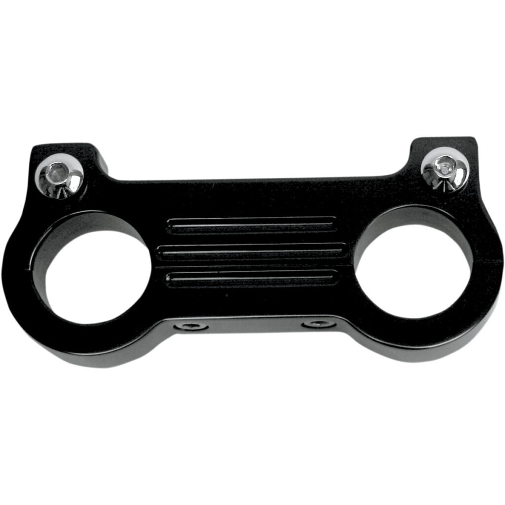 Gauge Mount Kit black or chrome Fits: >  1.25 ich handlebar risers