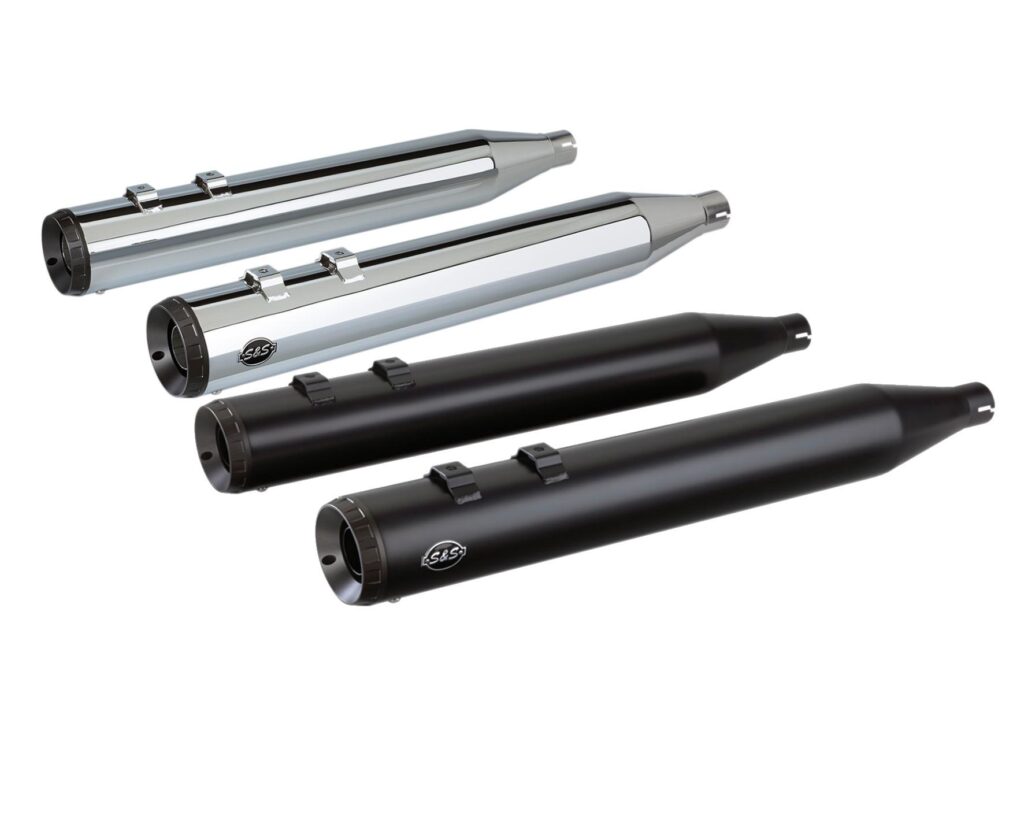 Grand National Muffler 4 inch Black or Chrome - Fits:> 17-20 FLHT/​FLHTK/​FLHR/​FLHX/​FLTRX/​FLTRU/​FLTRK