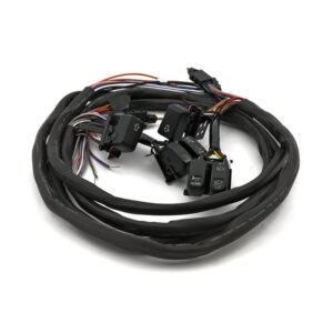 Handlebar switch & wiring kit. Radio/Cruise LED  Fits: > 96-06 FLT/Touring
