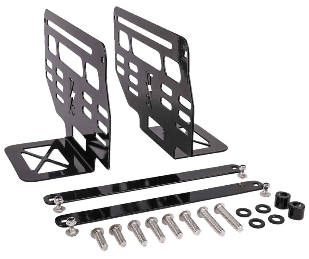 Hard Mount Brackets for Essential & Escape Saddlebags Fits:>  91-'17 Dyna and 18-Up Softail