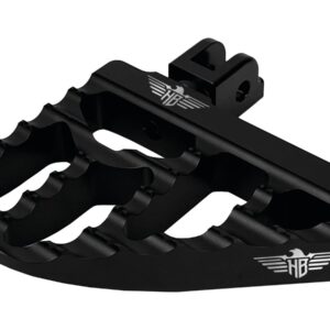 V2 Performance Passenger Mini Floorboards Black Satin Anodized