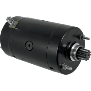 High Torque Starter black or chrome Fits: > 74-E76 XL; 82-84 FL; 74-86 FX; 84-88 FLT; L83-88 FXR