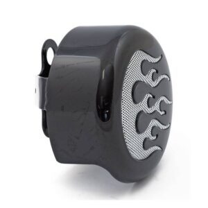 Horn cover FLAME ROUND Chrome or black