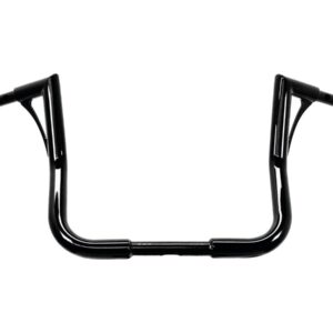 330 Medium Bagger Flow Bar Super Fat Handlebar for Street Glide with 1" Clamp Diameter 3-Hole Gloss Black Powder Coated 1