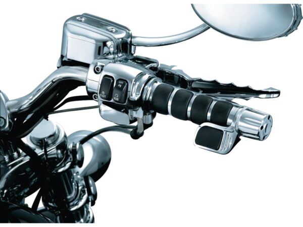 Contoured Iso Throttle Boss Right side Chrome