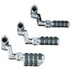 Dually iso highway pegs with offset & 1-1/4" magnum quick clamps chrome