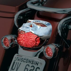 Zombie Taillight Cover Chrome