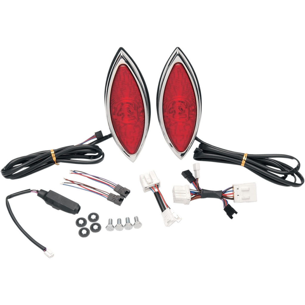 LED Cat-Eye Lights Rear Saddlebag