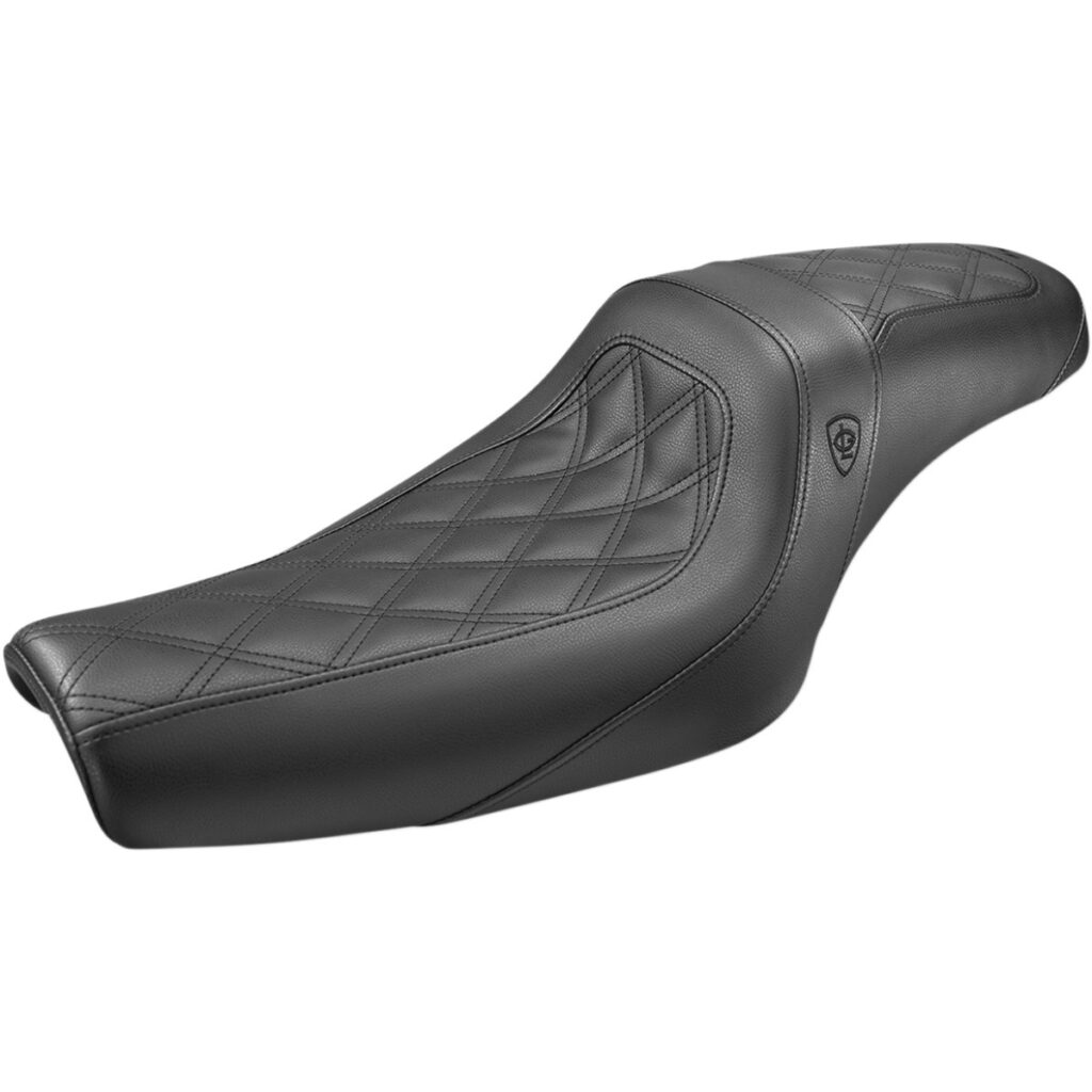 Lutzka Slim Seat Fits: > XL Sportster 3.3 tank 2004-2022