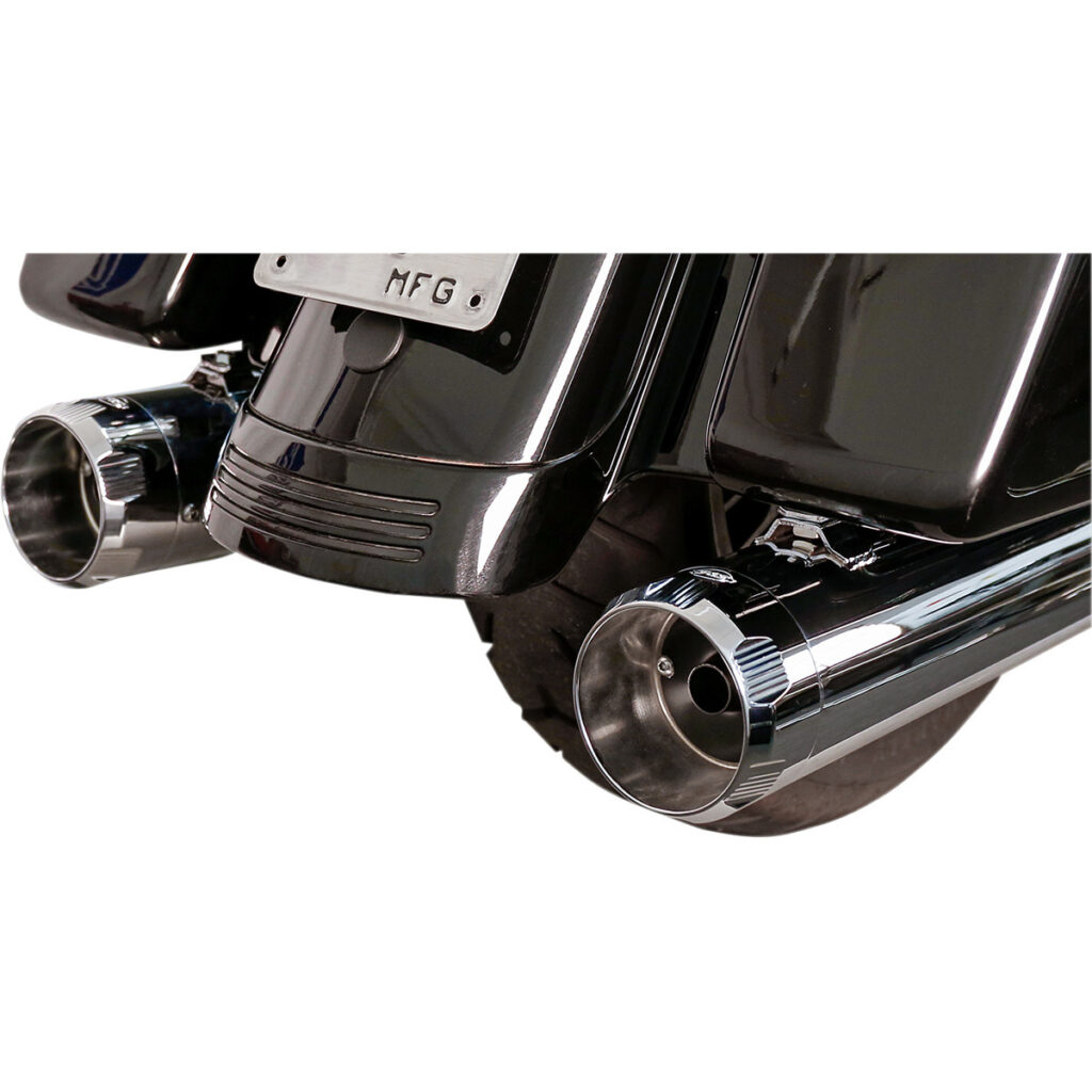 Mk45 Truster EC Slip-On Mufflers black or chrome Fits:> 2017-2021 Touring