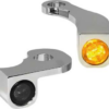 Nano series led turn signals black or chrome smoke led fits 18 20 softail 1