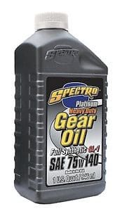 Oil Sae 75W140 platinum synthetic gear lubricants