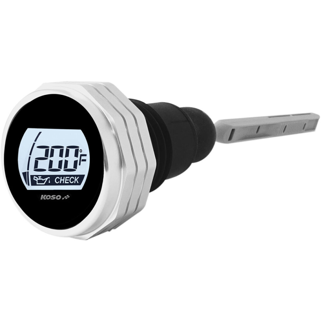 Oil temp gauge lcd - Oil Dipstick Silver 07-16 FLH/T