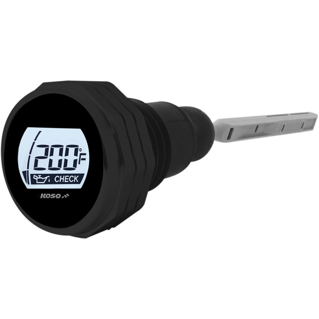 Oil temp gauge lcd - Oil Dipstick black 07-16 FLH/T