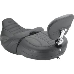 One-Piece Vintage 2-Up Touring seat with passenger backrest Freewheeling Trike 2015-up