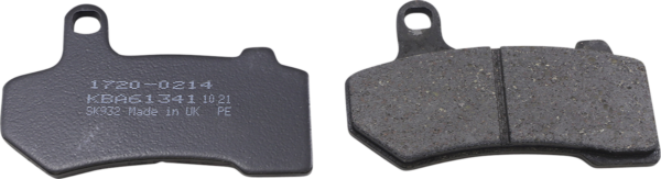 Organic brake pads  fits: > front: 08-21 touring; 09-13 & 19-21 trikes. Front & rear: 06-17 v-rod